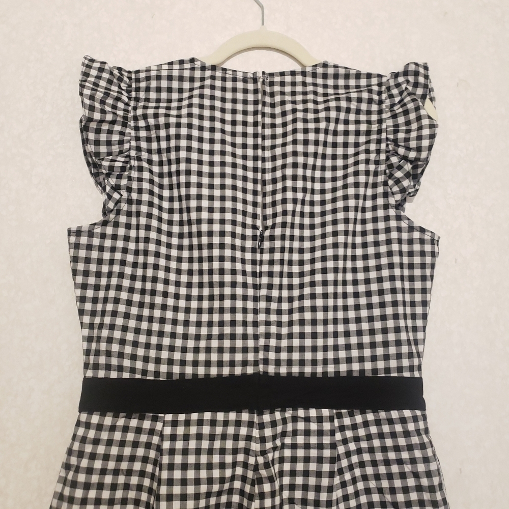 NEW BCBG PLAID JUMPSUIT...SIZE:10 - Picture 7 of 15